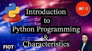 Introduction to Python Programming || characteristics || Fundamentals of IOT || FIOT || CSE || JNTUH