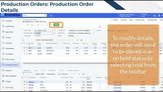Acumatica Cloud ERP Tips 171:  Production Orders - Production Order Details