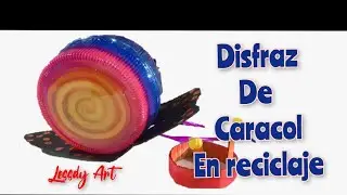 como hacer un disfraz de caracol