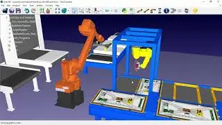 RobotDK - Tutorials - Simulation - Electrical Assembly, Material Handling, Conveying