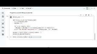 Binary to Decimal Conversion in Python