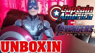 UNBOXIN Figura de CAPITAN AMERICA con su Traje Cuantico Avengers End Game 2019 MARVEL LEGENDS