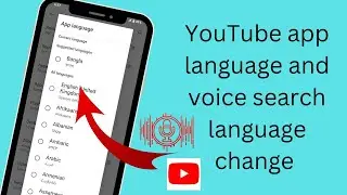 How to Change YouTube Language and voice search language on Mobile 2024