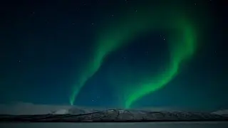Timelapse of Northern Lights outside Kiruna in 8K