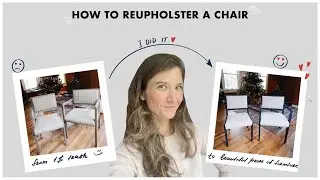 HOW TO REUPHOLSTER A CHAIR | If Only April
