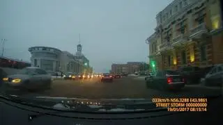 Пример записи Видеорегистратор с радар-детектором StreetStorm STR-9970 Twin