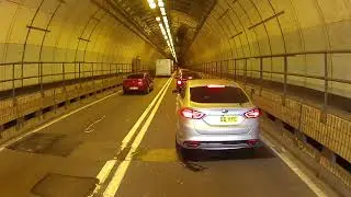 Motorbike M25 Dartford Tunnel Traffic