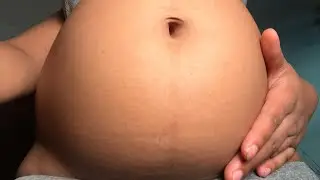 Breakfast STUFFED Belly + Navel CloseUps 🤰🏽