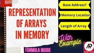 Representation of Arrays in Memory