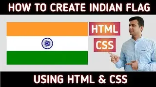 How to create indian flag using html and css | Creating Indian Flag Using HTML