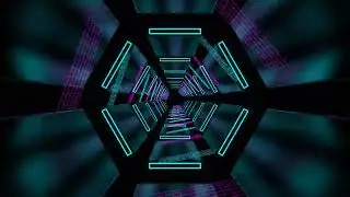 Abstract Neon Tunnel VJ Loops | VFX Motion Graphics | 3D Illustration 