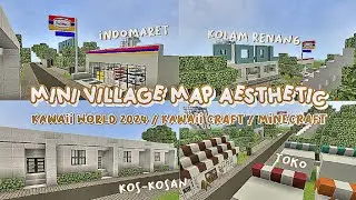 ☁map kawaii world 2024☁ mini village map aesthetic 🍃🌊
