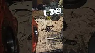 ХТЗ т-25,часть 3.1 КПП,задний мост старого образца,сборка.