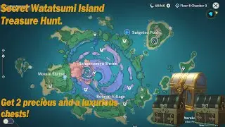 Secret Watatsumi Island Treasure Hunt Chests - Genshin Impact - Inazuma