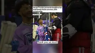 🫡 🏒 Rangers’ Jacob Trouba presents Sandy Hook survivor with scholarship | 