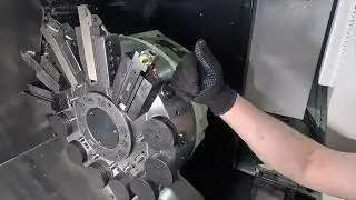 Первый тест роликовой накатки на ЧПУ.