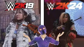 Evolution of Kairi Sane in Wrestling Games