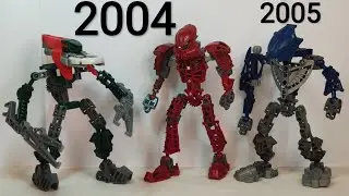 КОПАЕМСЯ В ДРЕВНОСТИ! Обзор Lego Bionicle 8601 Vakama, 8616 Vorzakh, 8621 Nivawk, 8737 Nokama