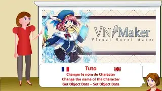 Visual Novel Maker - Tuto FR/ENG :  Changer le nom du Character / Change the name of the Character