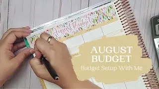August 2022 Budget Setup  |  Budget With Me  | Real Numbers | Sticker Designs by Mel Budget Stickers