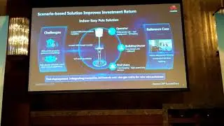 Ruguo Zheng, CTO Global services, Huawei explaining their Indoor Coverage Solutions