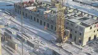 Башенный кран КБ-503. г.Пенза. ЖК Лугометрия.