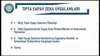 Tıpta Yapay Zeka Uygulamaları - Prof. Dr. Veysi Akpolat