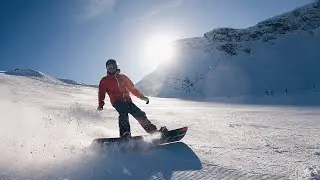 Snowboarding in slow-motion