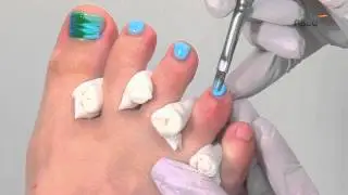 Toenail Enhancement with Drag Technique Design Instruction | nded.com