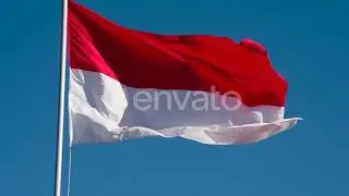 Indonesian Flag Waves The Wind | Stock Footage - Envato elements