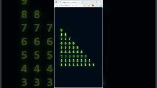 HTML CSS JS - Triangle Pattern - Square Triangle - Integer - THINHPHAM 
