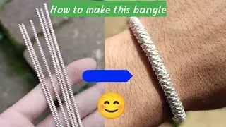 Silver Roll Twisted Bracelet / Silver Bracelet Making