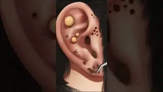 ASMR| ear pimple blackhead care|sebaceous cyst removal| Ear cleaning 01