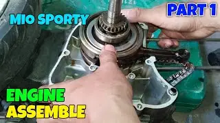 MIO SPORTY ENGINE ASSEMBLE STEP BY STEP