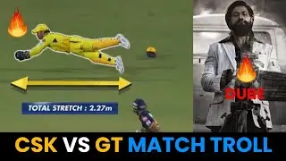 CSK vs GT IPL TROLL March 26 2024 - Dhoni Catch - Dube batting - Match Highlights #msdhoni