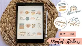 How To Use Digital Planning Stickers (Positivity Sticker Set)