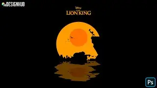 The Lion King - Minimal Art Photoshop | Photoshop Tutorial 