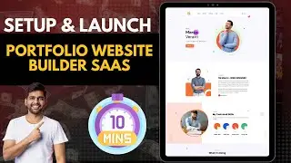 Setup and launch Portfolio Website Builder SAAS