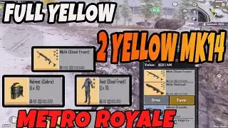 2 YELLOW MK14 - ALL MY STUFF IS YELLOW - PUBG METRO ROYALE CHAPTER 18