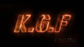 KGF 2 title animation recreation | Gradeit | After Effect