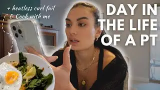VLOG | a day in my life! work, heatless curls, productivity tips & what i eat