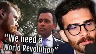 VIVEK RAWASWAMY DEBATES COMMUNISTS OUTSIDE OF THE DNC