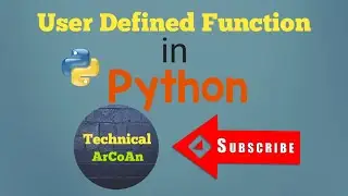 User Defined Function in Python | Python tutorial for Beginners