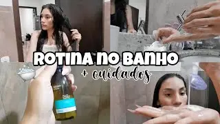 ROTINA NO BANHO e CUIDADOS com o CABELO e PELE | Nauanny Orlandini