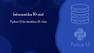 Python UI da checkbox | 8-dars | Informatika 10-sinf