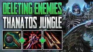 THANATOS IS THE DELETE BUTTON! Thanatos Jungle Gameplay (SMITE Conquest)