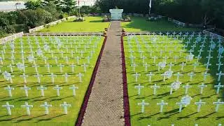 Graveyard drone view - Copyright Free Video
