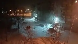 Ураганный ветер в последнюю зимнюю ночь. Печора. 28 февраля 2022. 🇷🇺