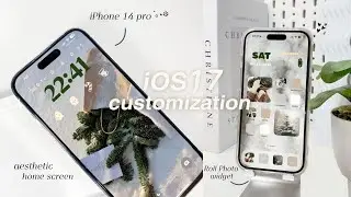 CUSTOMIZING MY iPHONE FOR CHRISTMAS!🎄｡⋆❆ iOS 17 | wallpaper , widgets, icons tutorial