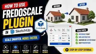 How to use FredoScale Plugin in SketchUp | SketchUp Tutorial